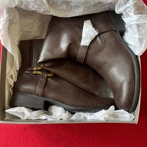 New Life Stride Xena Knee High Boots Dark Brown size 9.5